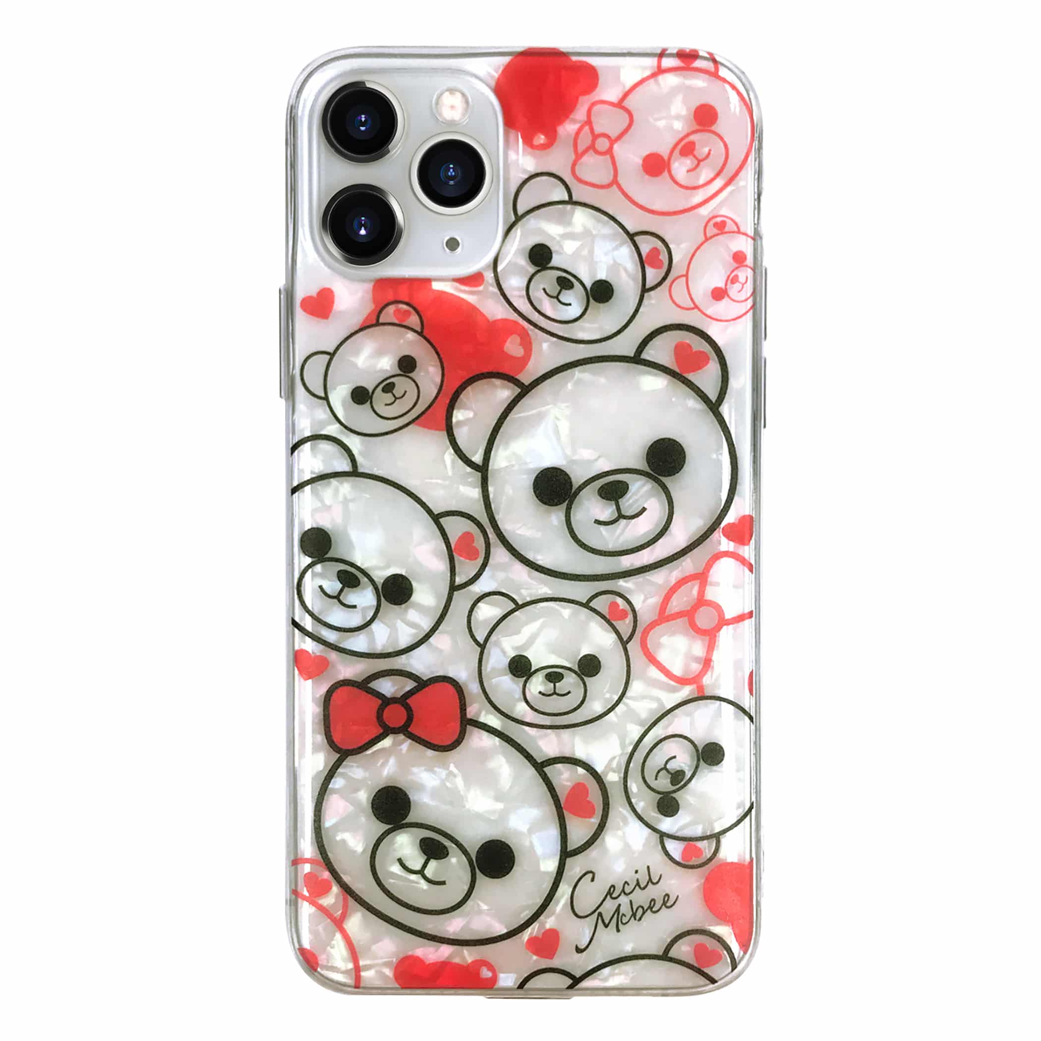 ベアフェイス背面ケース iPhone12/12Pro