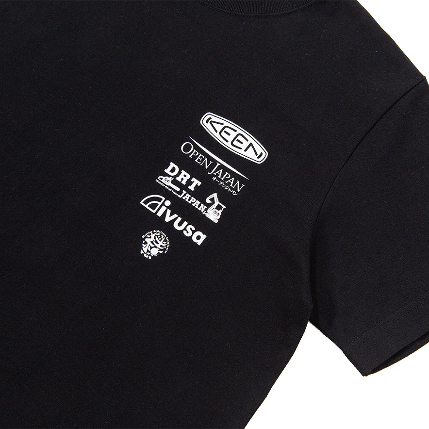 緊急災害支援チャリティーティーシャツ | Black