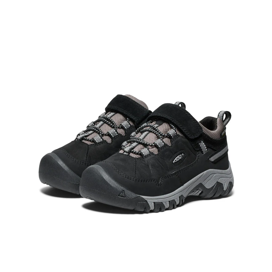 リトルキッズ ターギー フォー ロー ウォータープルーフ 防水ハイキングシューズ | Black/Steel Grey