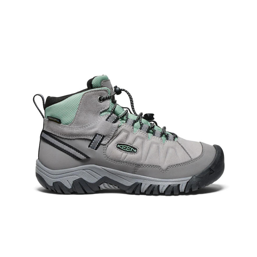 ビッグキッズ ターギー フォー ミッド ウォータープルーフ 防水ハイキングシューズ  |  Alloy/Granite Green