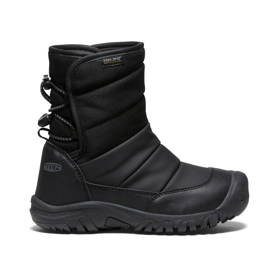 ビッグキッズ パフライダー ウォータープルーフ 防水ウィンターブーツ  |  Black/Steel Grey