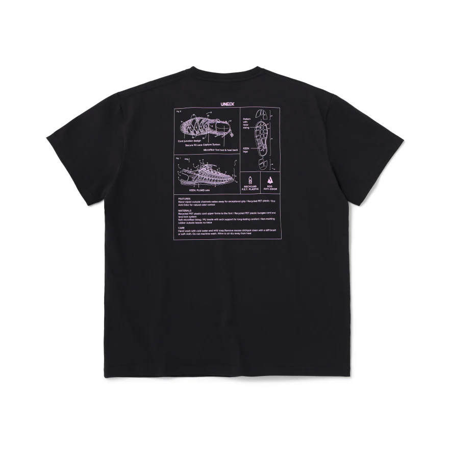 ウィメンズ ルーズフィット ティー KEEN x emmi | Black