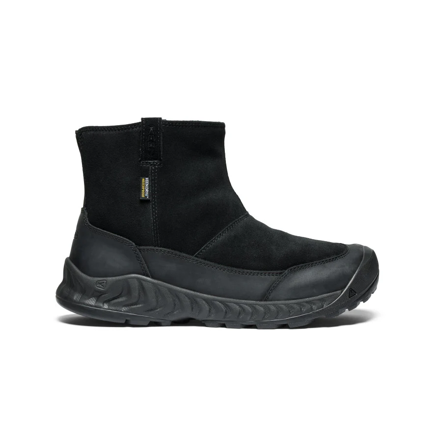 メンズ フッド ネクシス プル オン レザー ウォータープルーフ | Black/Black