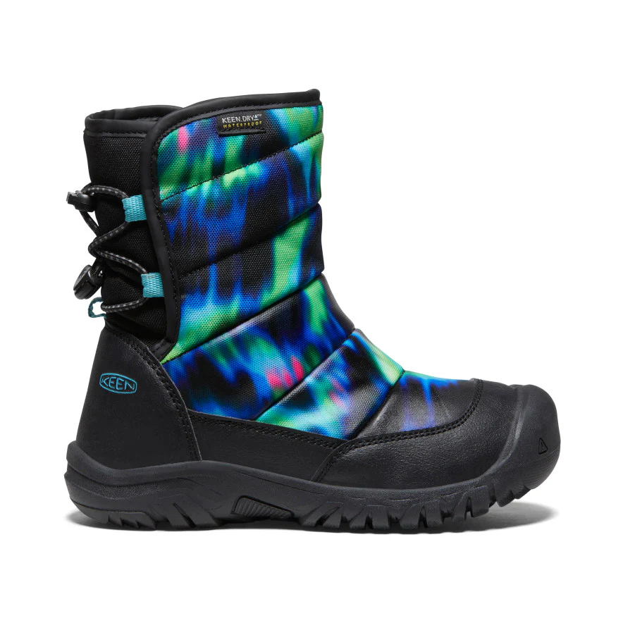ビッグキッズ パフライダー ウォータープルーフ 防水ウインターブーツ | Northern Lights/Black