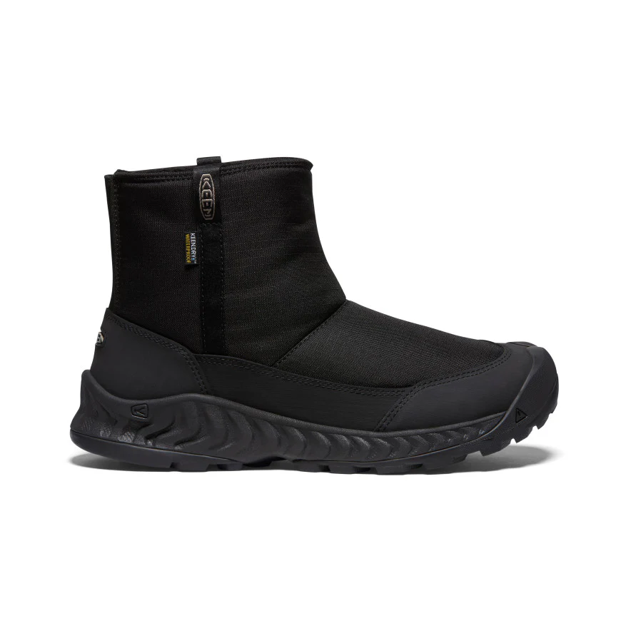 メンズ フッドネクシス プルオン ウォータープルーフ 防水ウィンターブーツ | Black/Black