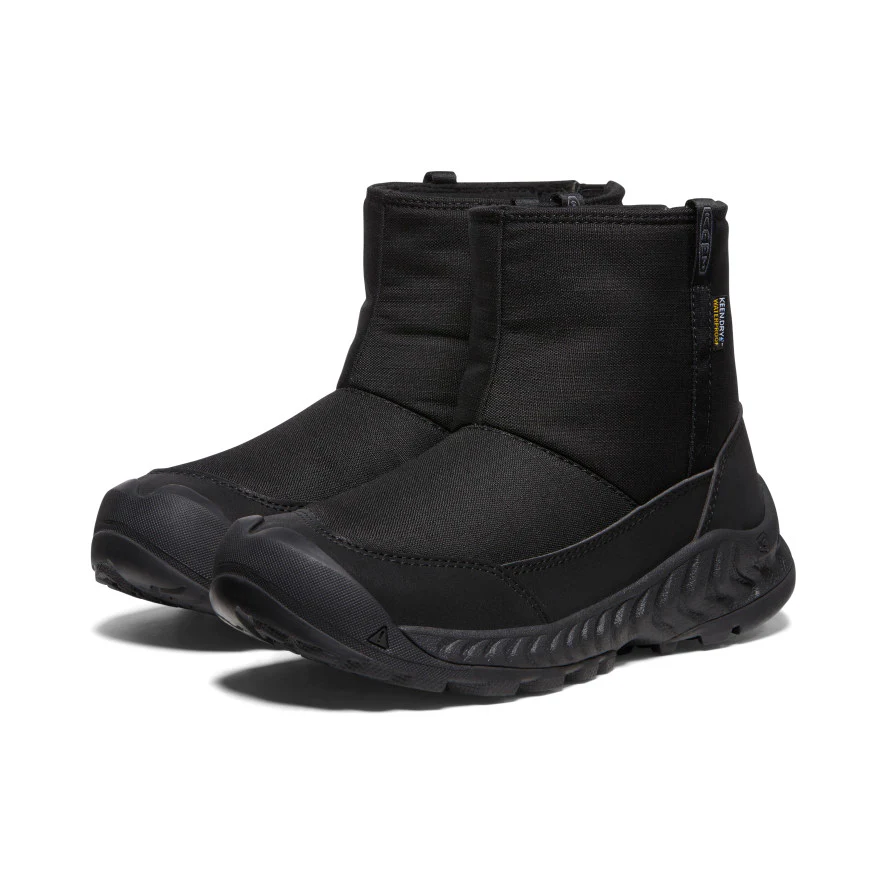 ウィメンズ フッドネクシス プルオン ウォータープルーフ 防水ウィンターブーツ  |  Black/Black