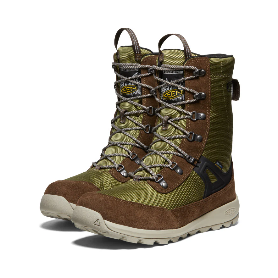 メンズ グリーザー トール ウォータープルーフ 防水ウィンターブーツ KEEN x ATSUSHI GOMYO  |  Olive Drab/Dark Earth