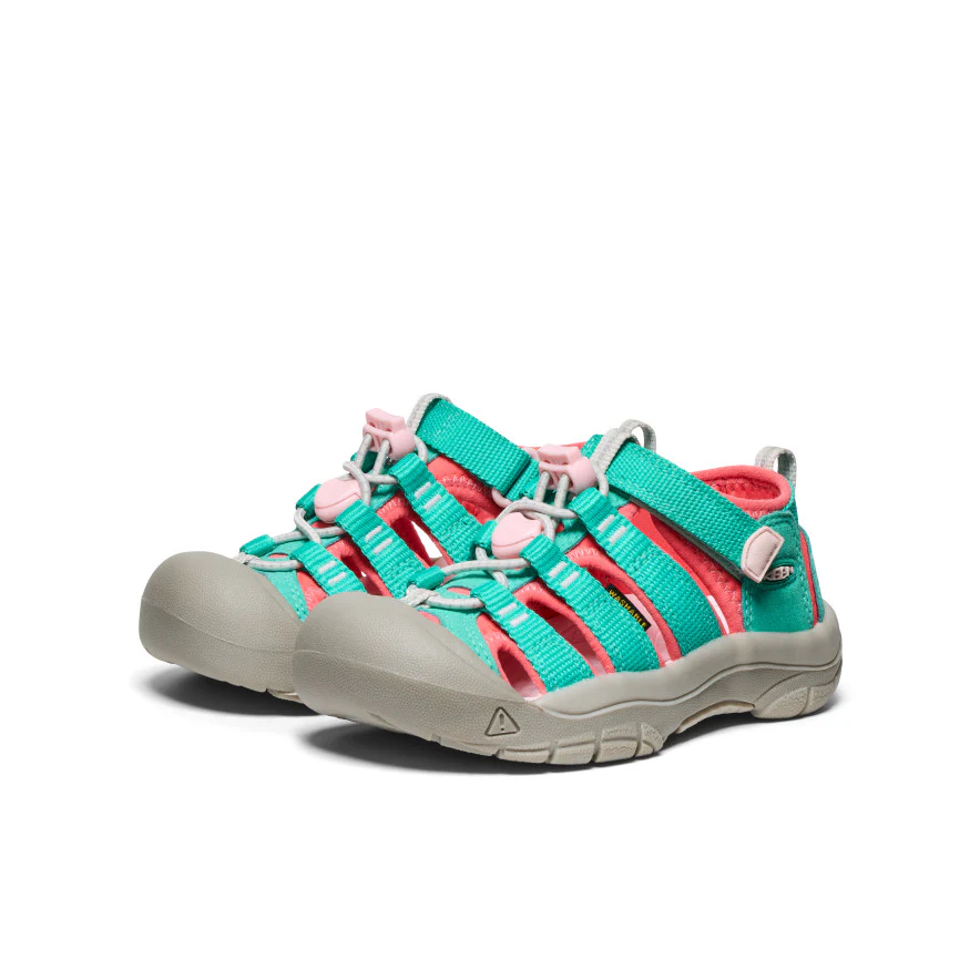 リトルキッズ ニューポート エイチツー サンダル  |  Bright Aqua/Giggle Pink