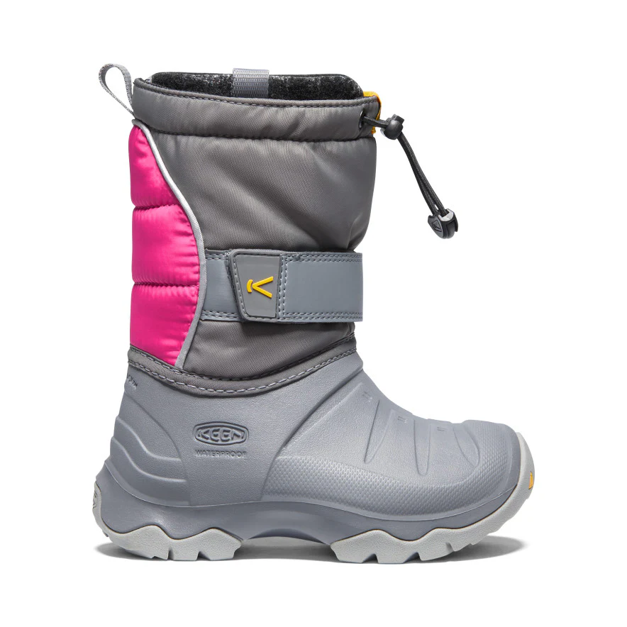 リトルキッズ  ルミ ブーツ ツー ウォータープルーフ 防水ウィンターブーツ | Steel Grey/Pink Peacock