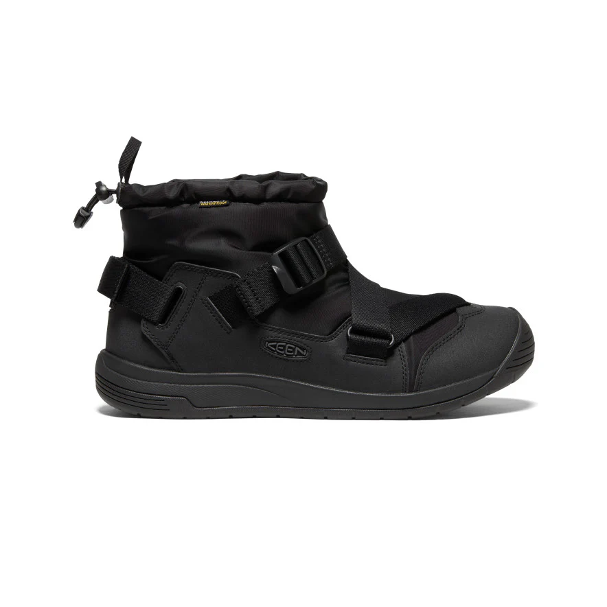 メンズ フッドゼラ ウォータープルーフ 防水ウインターブーツ | Black/Black