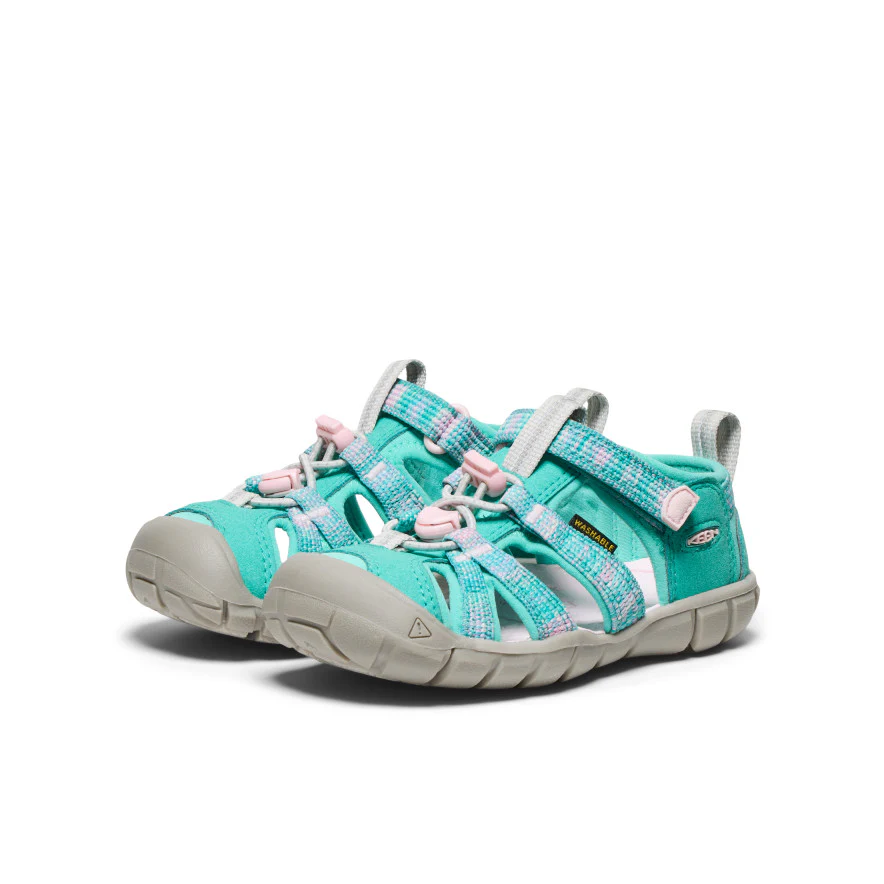 リトルキッズ シーキャンプ ツー シーエヌエックス サンダル  |  Bright Aqua/Giggle Pink