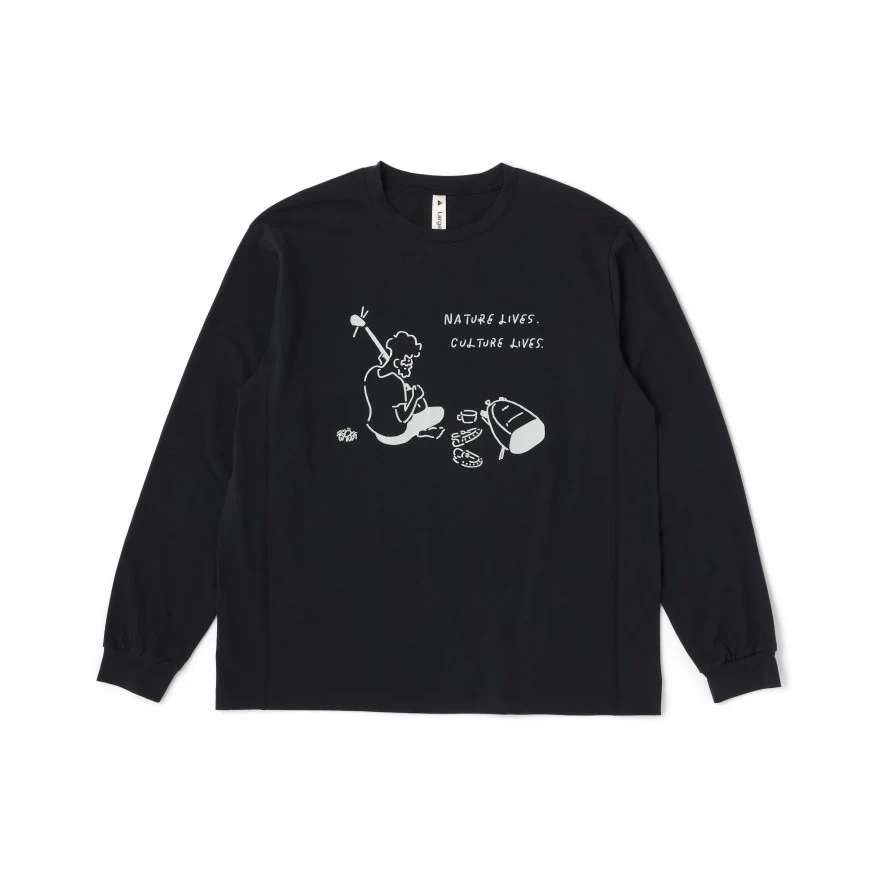 Us 4 ハーベスト サンシン ロングスリーブ ティー | Black