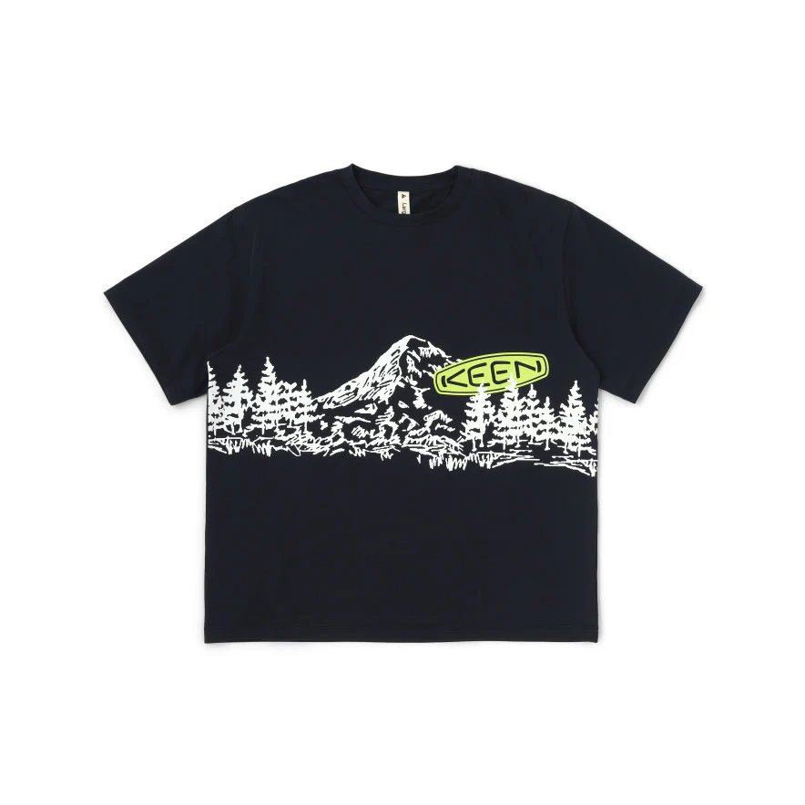 ハーベスト マウント フッド ロゴ ティー | Black