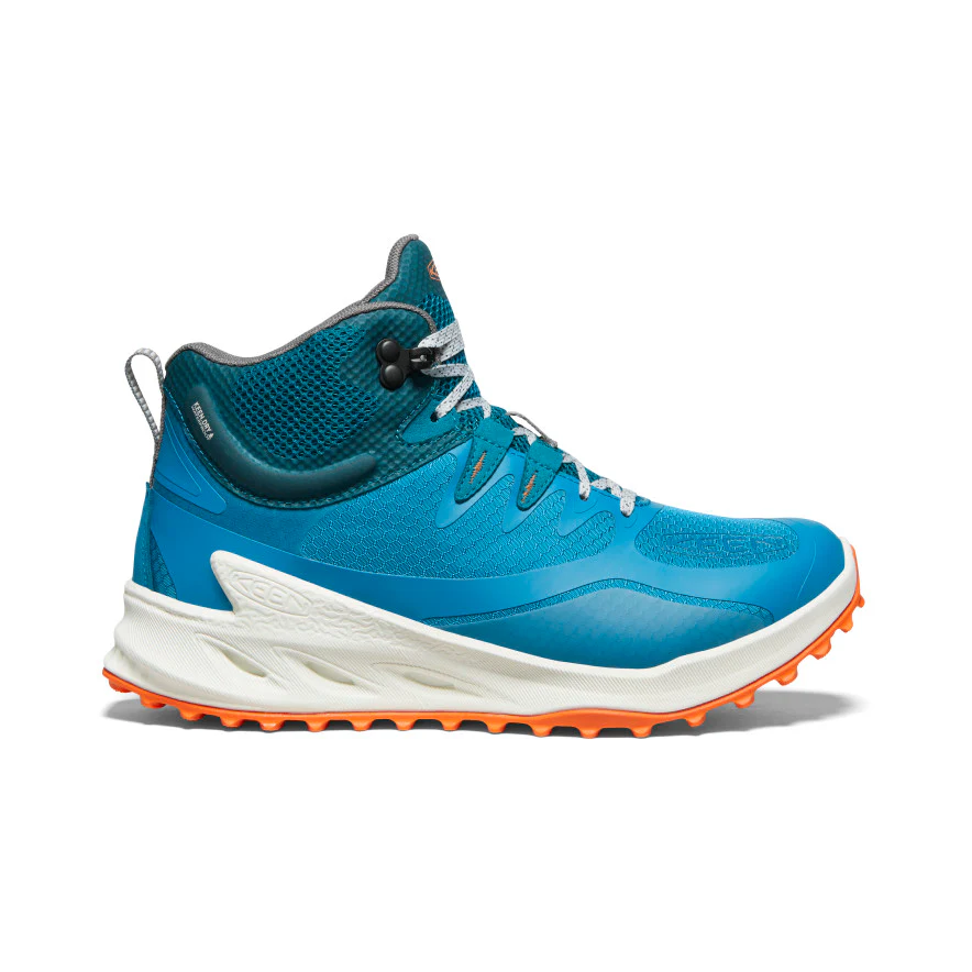 ウィメンズ ザイオニック ミッド ウォータープルーフ 防水ハイキングシューズ | Fjord Blue/Tangerine