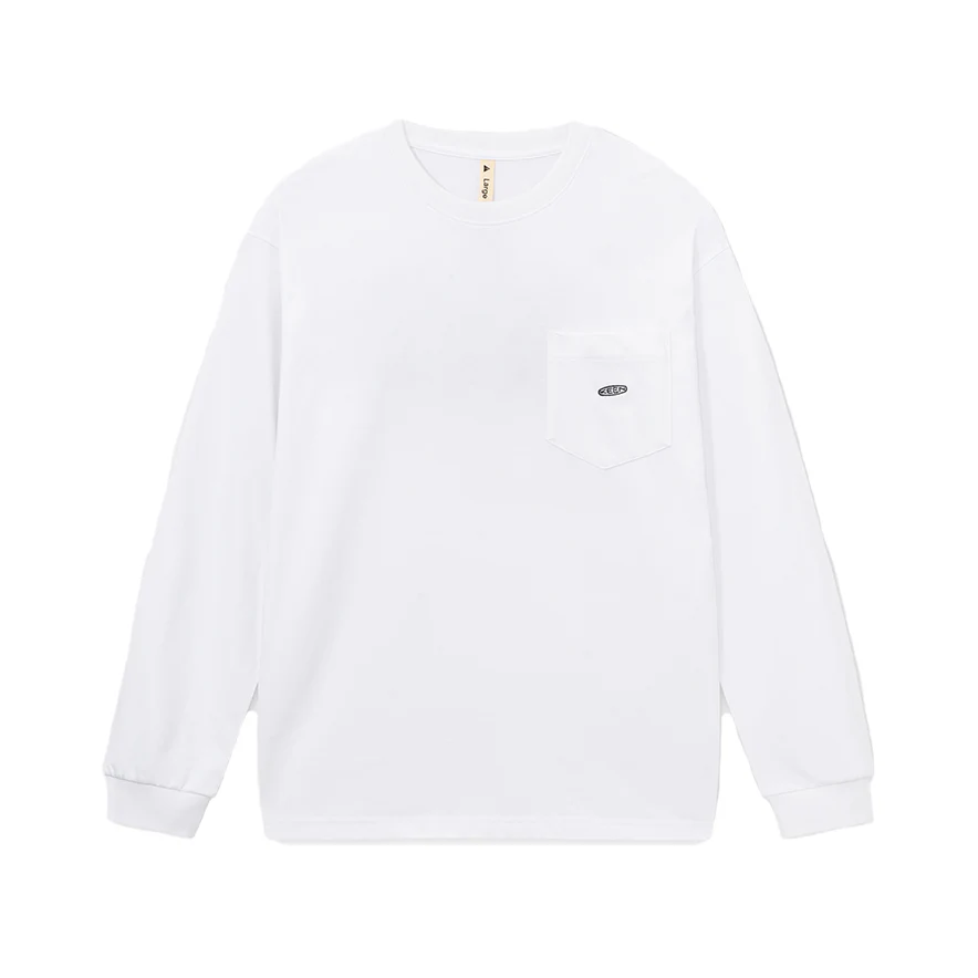 オーシーアールピー ポケット ビッグ ロング スリーブティー フッド ティーシャツ | White/Black