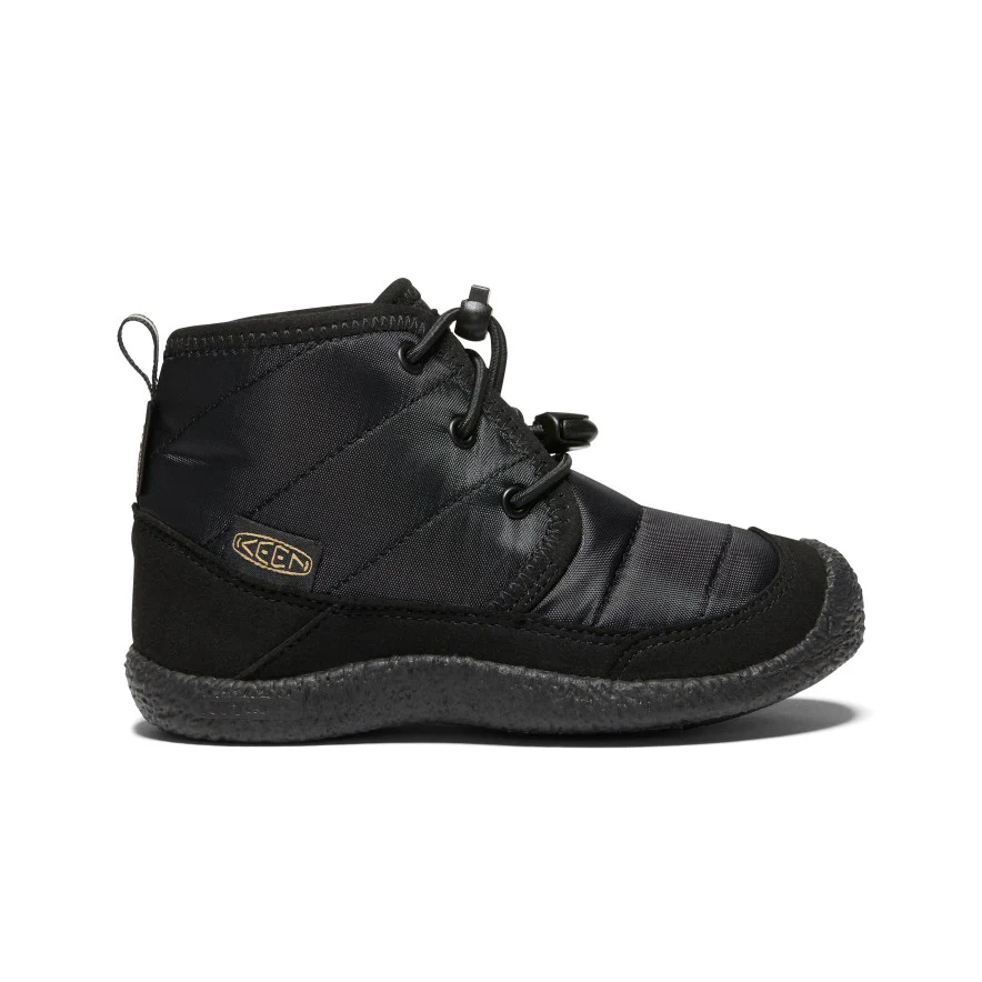 リトルキッズ ハウザー ツー チャッカ ウォータープルーフ 防水ウィンターブーツ | Black/Black