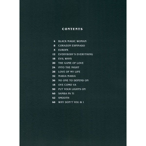 Hal Leonard The Very Best Of Santana