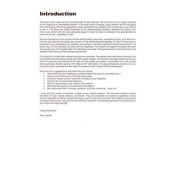 Musicians Institute Press Easy Jazz Hanon: 50 Exercises