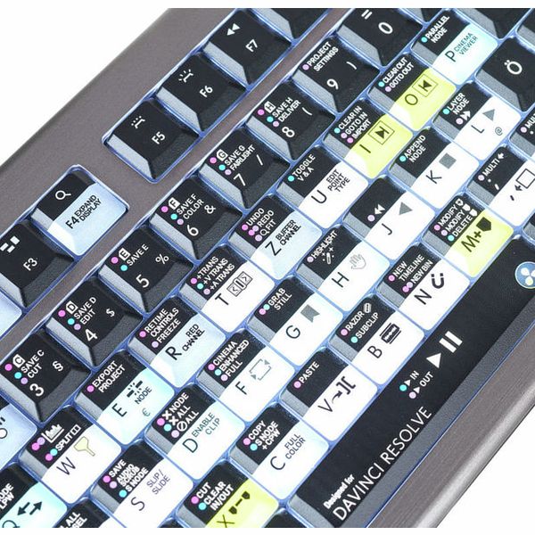 Logickeyboard Astra 2 Davinci Resolve DE Mac