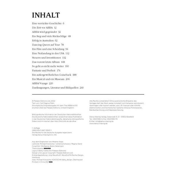 Delius Klasing Verlag ABBA - Thank You Deluxe