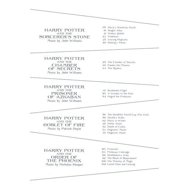 Faber Music Harry Potter Piano Anthology