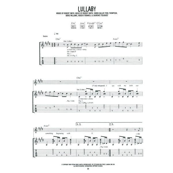 Hal Leonard The Cure Greatest Hits