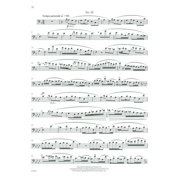 Carl Fischer Melodious Etudes for Tromb. 2