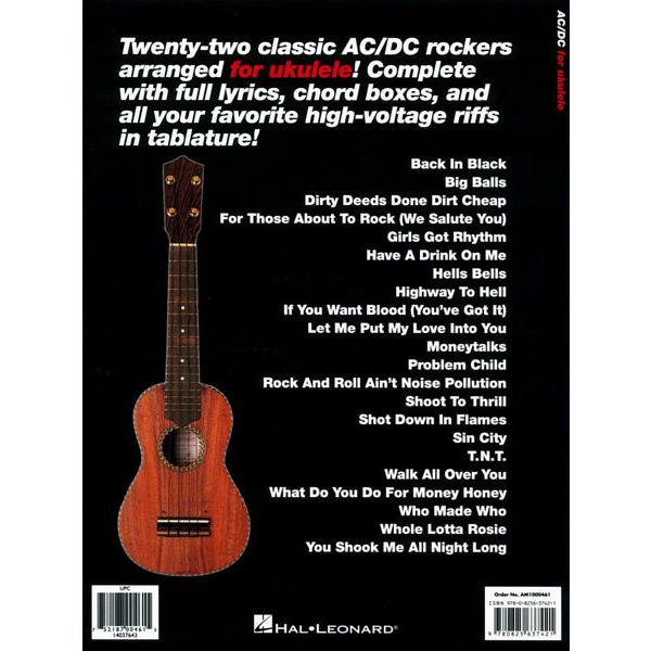Hal Leonard AC/DC for Ukulele