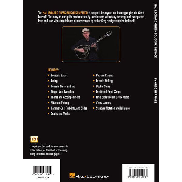 Hal Leonard Greek Bouzouki Method