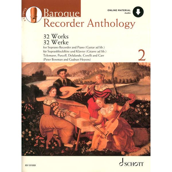 Schott Baroque Recorder Anthology 2