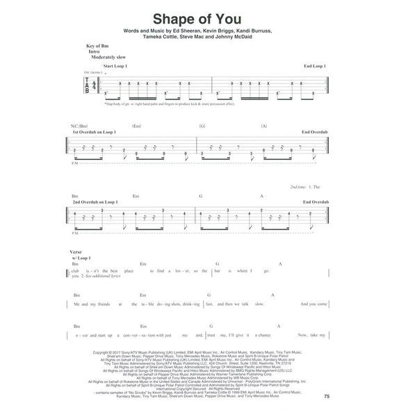 Hal Leonard Looper Pedal Songbook