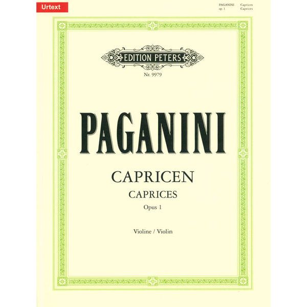 Edition Peters Paganini 24 Capricci Violin