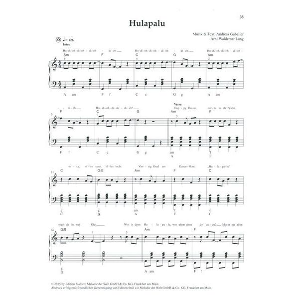 Holzschuh Verlag Deutsche Party-Hits