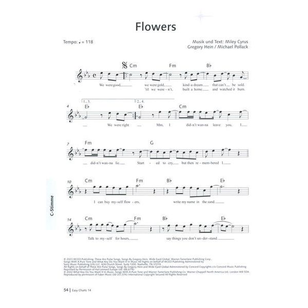 Music Factory Easy Charts Play-Along 14