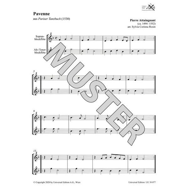 Universal Edition Lieblingsduette Recorder SA/ST