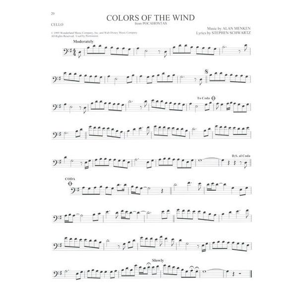 Hal Leonard 101 Disney Songs: Cello