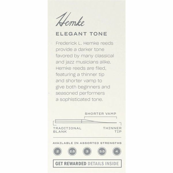 DAddario Woodwinds Hemke Soprano Saxophone 2.5