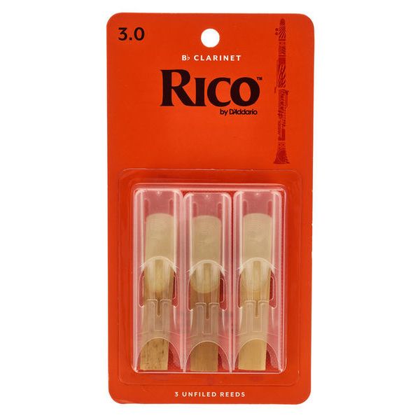 DAddario Woodwinds Rico Bb- Clar 3.0 - 3-Pack