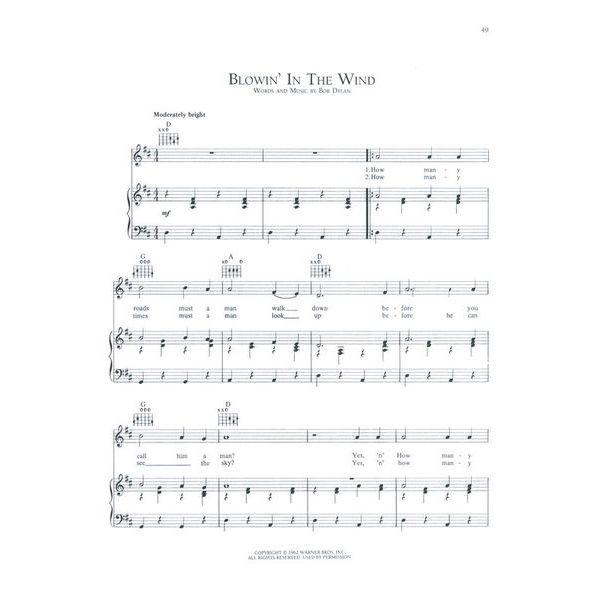 Music Sales Bob Dylan Anthology