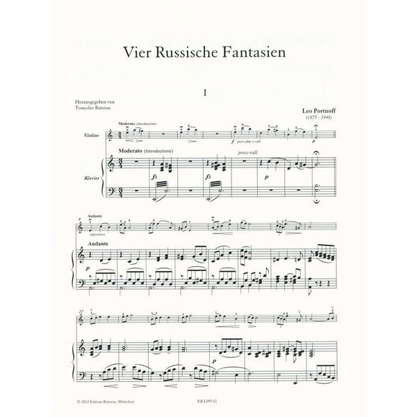 Edition Butorac Portnoff 4 Russische Fantasien