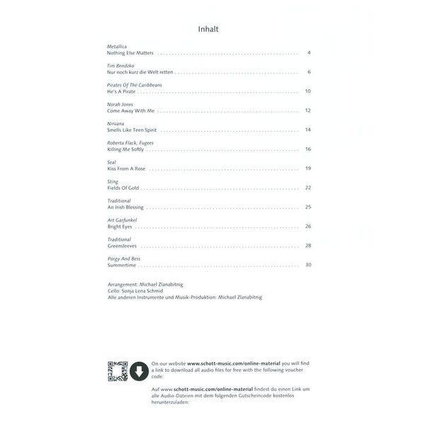 Schott Pop For Cello 2