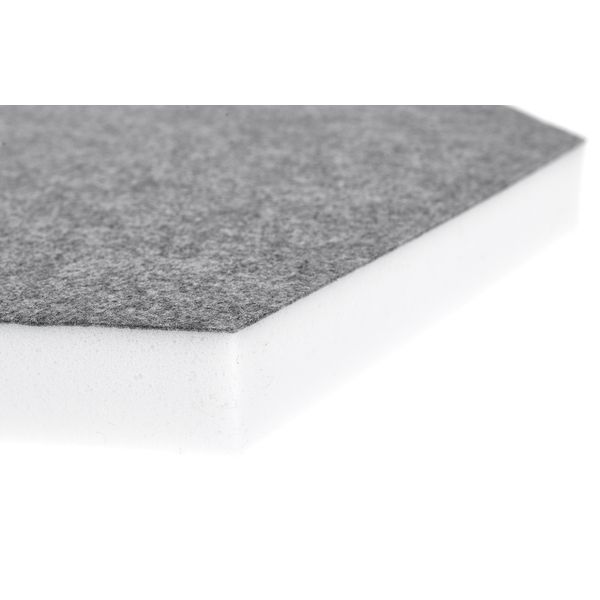 t.akustik Hexagon Melamine Grey 25