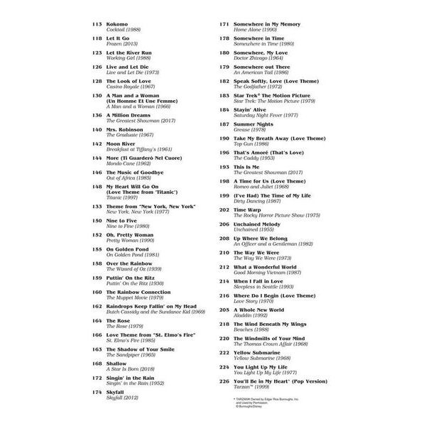 Hal Leonard The Easy Movie Fake Book