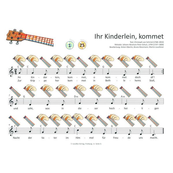 LeuWa-Verlag  24 Weihnachtslieder Ukulele