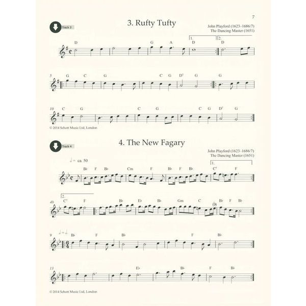 Schott English Folk Tunes Recorder