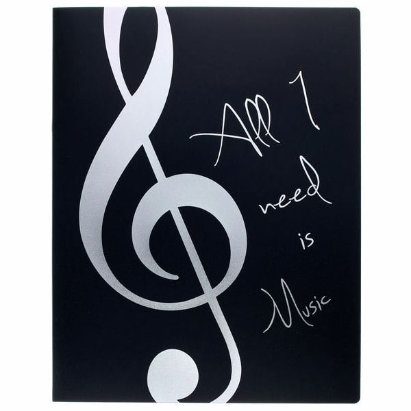 agifty Music Folder Silver Sleeves