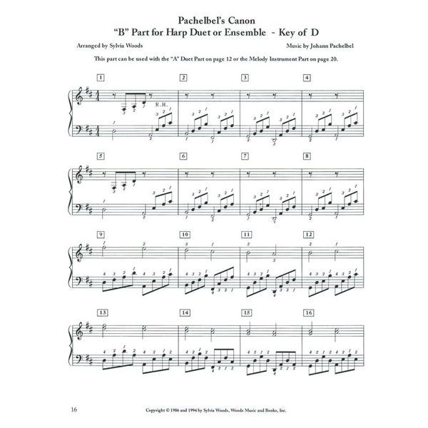 Hal Leonard Pachelbel Canon Harp
