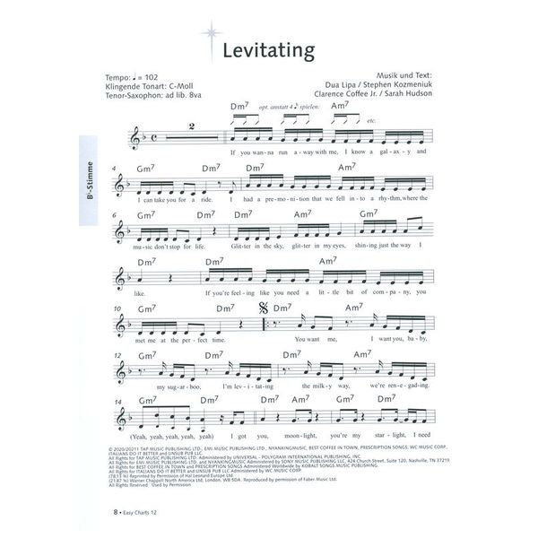 Music Factory Easy Charts Play-Along 12