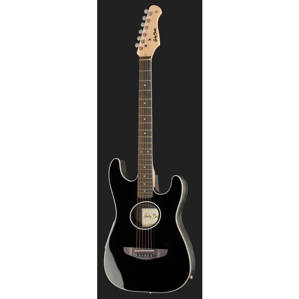 Harley Benton ST-Acoustic Black w/Bag