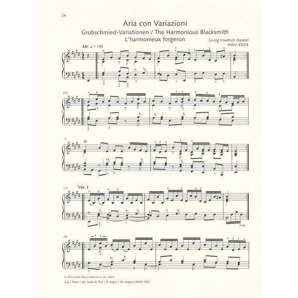 Schott Best Of Hndel